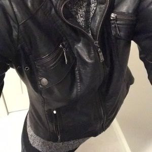 Faux leather jacket